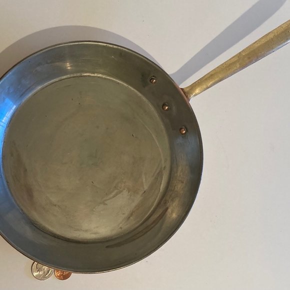 Vintage Metal Copper and Brass Frying Pan - Picture 6 of 6